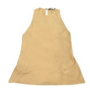 Tibi Cream Sleeveless Top